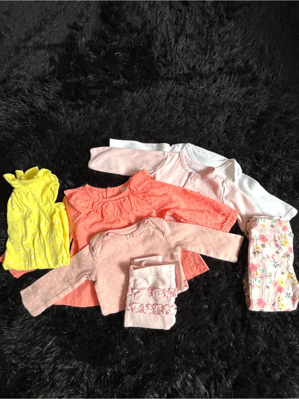 COTTON 0-3 Months Girl PEACH 7 Piece Bundle. Live Show Listing. $10 starts.